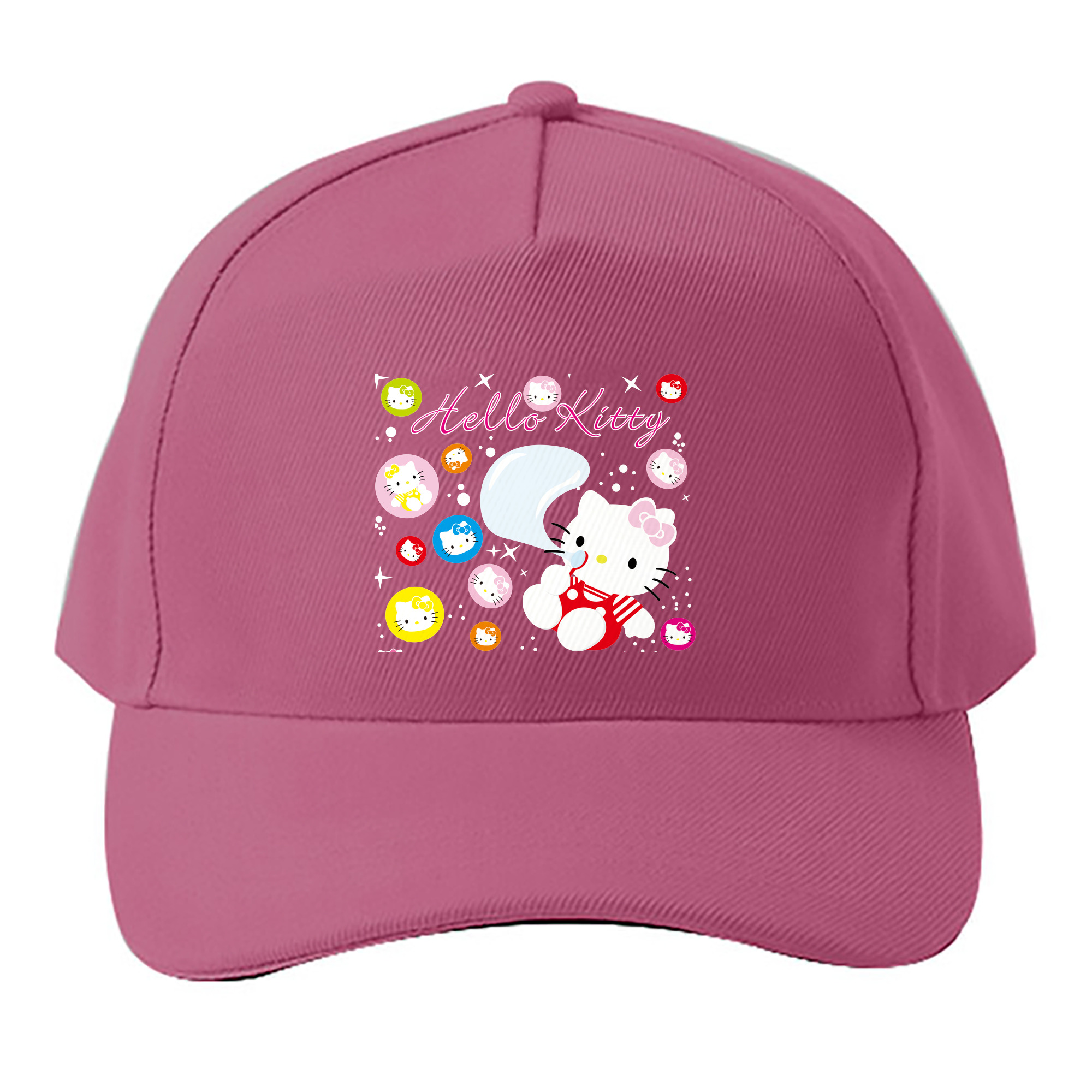 （画像用） Hello Kitty ハローキティ ベースボールキャップ 綿100％ 男女兼用 帽子 スポーツ
